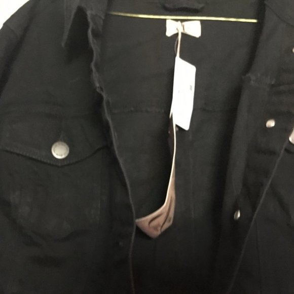Ladies Black Denim Jacket 3X NEW WITH TAG - Picture 4 of 6